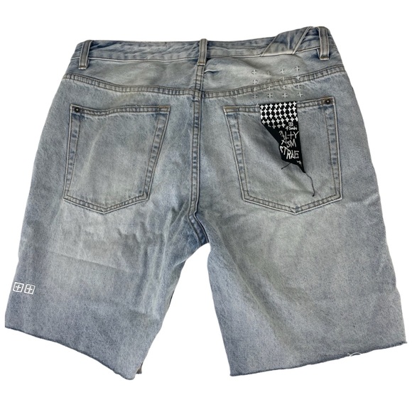 Ksubi Men's Chopper Karma Trashed Denim Shorts Sz34 - Picture 4 of 9